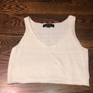 Forever 21 knit crop tank top